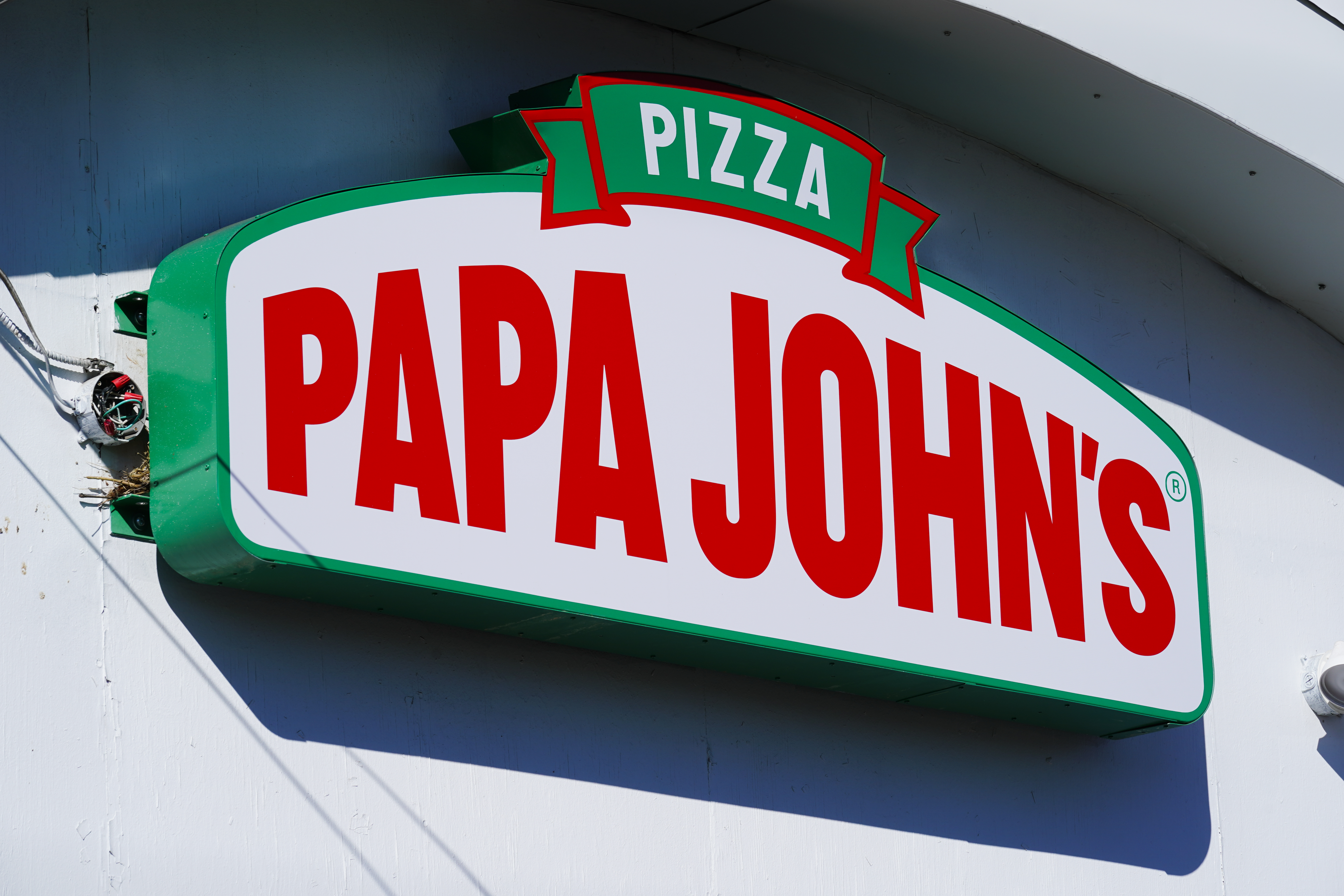 Papa John's Pizza restaurant in Plymouth Meeting, Pa., Wednesday, Sept. 29, 2021.