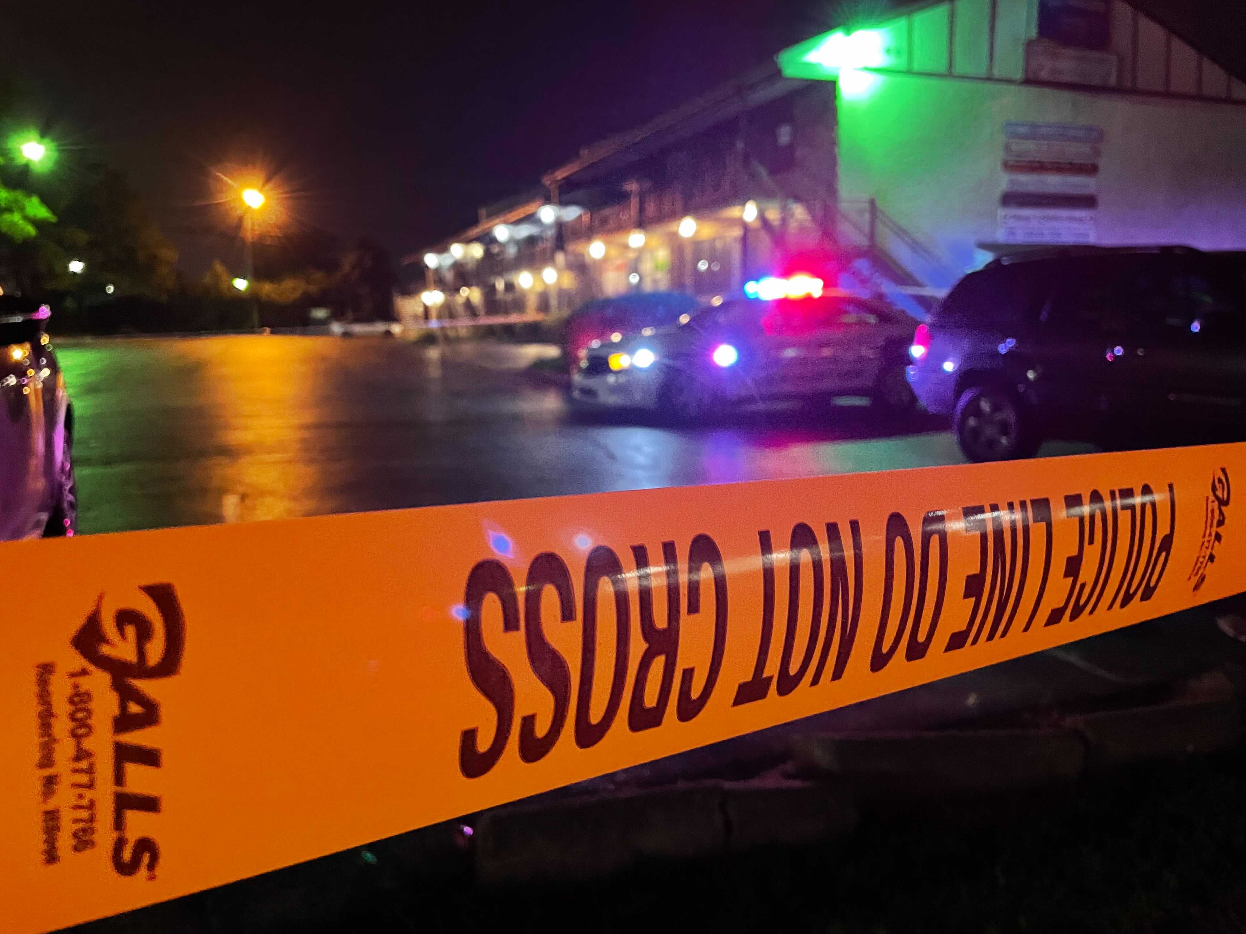 Police on scene following a shooting in Lexington