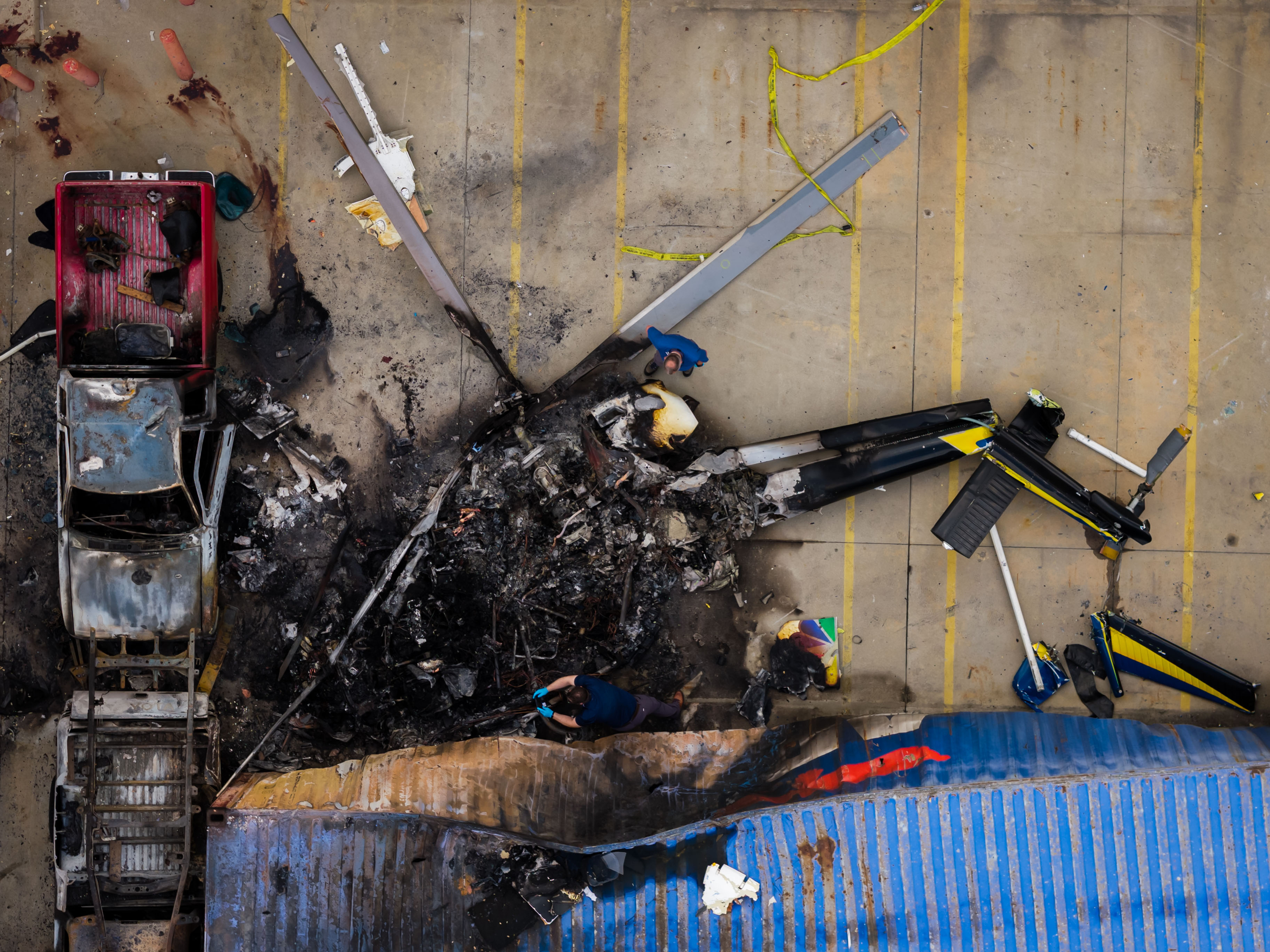 APTOPIX Helicopter Crash Los Angeles
