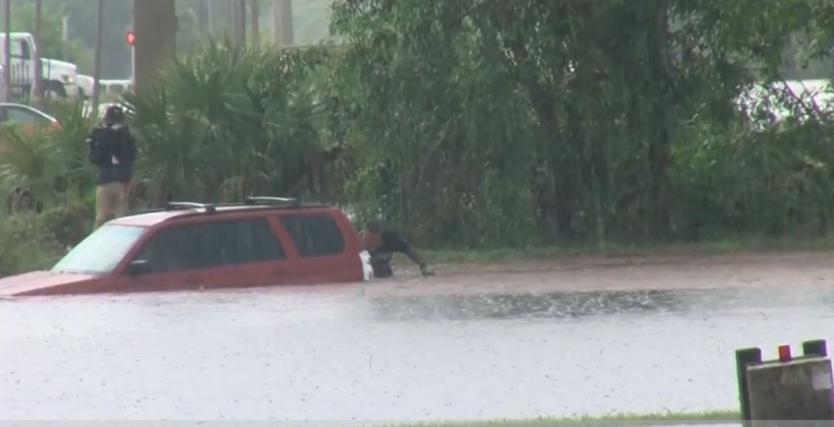 Flooded vehicle