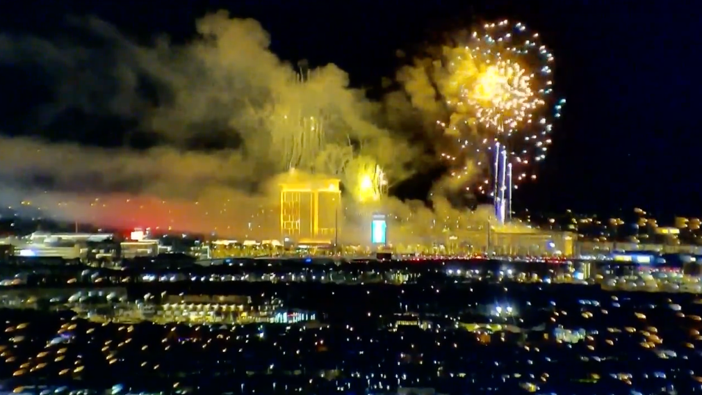Fireworks show on Durango Casino and Resort opening night