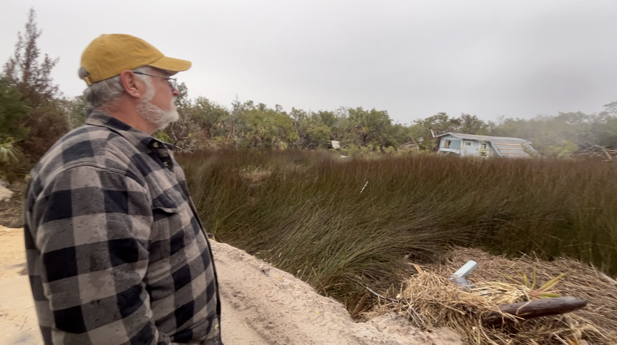 David Hall is coping with damage at his business, Spring Warrior Fish Camp 