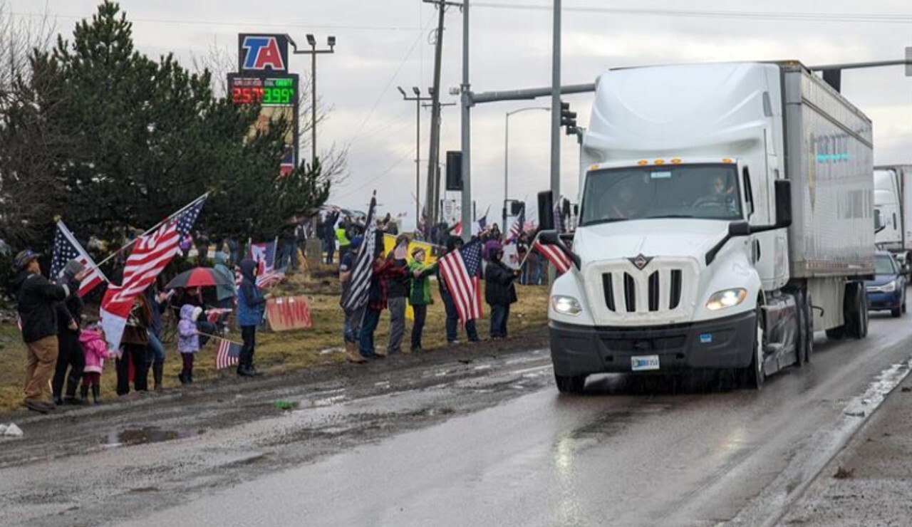 'Freedom Convoy' headed to DC stops in Missoula