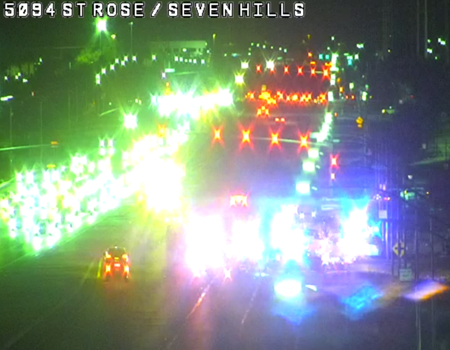 RTC: Crash blocks lanes on westbound Saint Rose Parkway at Jeffreys Street