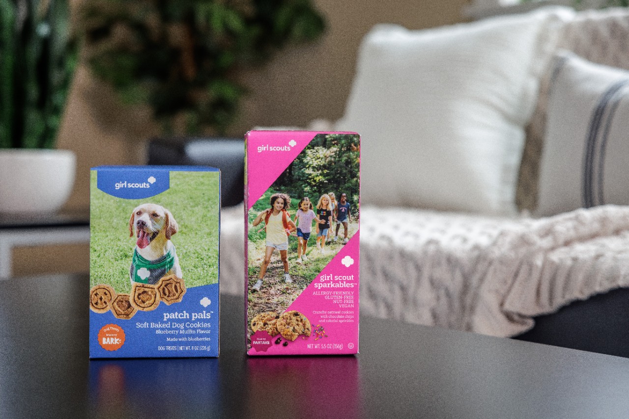 Girl Scouts of the USA Debuts Patch Pals™, Its First Dog Cookie, and Girl Scout Sparkables.