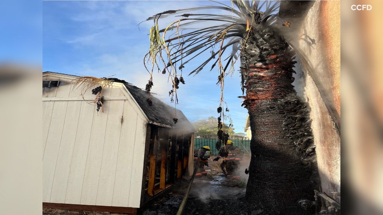 House fire displaces family