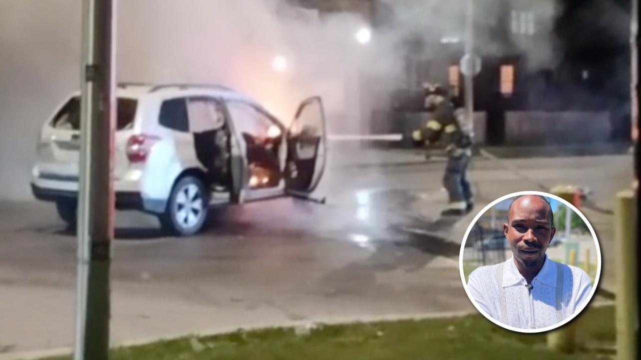 Bystander pulls a child from burning car after Milwaukee crash