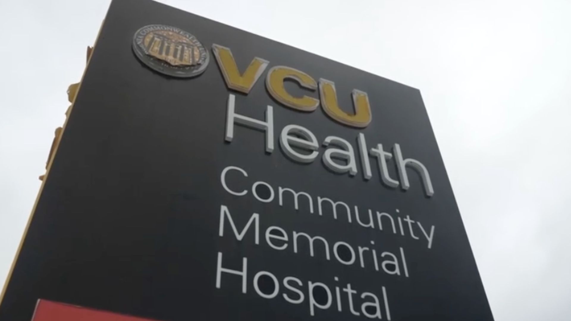 A sign for VCU Health Community Memorial Hospital.