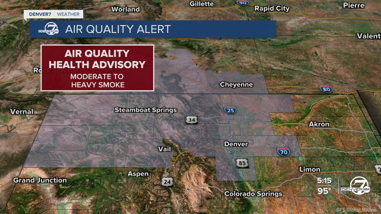 Air Quality Health Advisory for N. Colorado, Denver Metro
