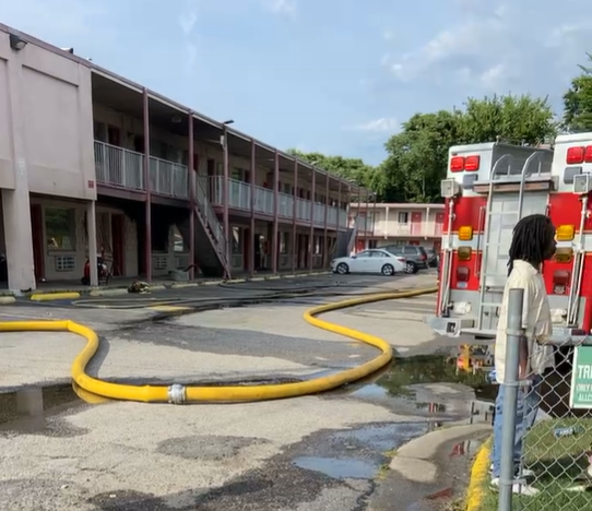 Fire damages Petersburg hotel