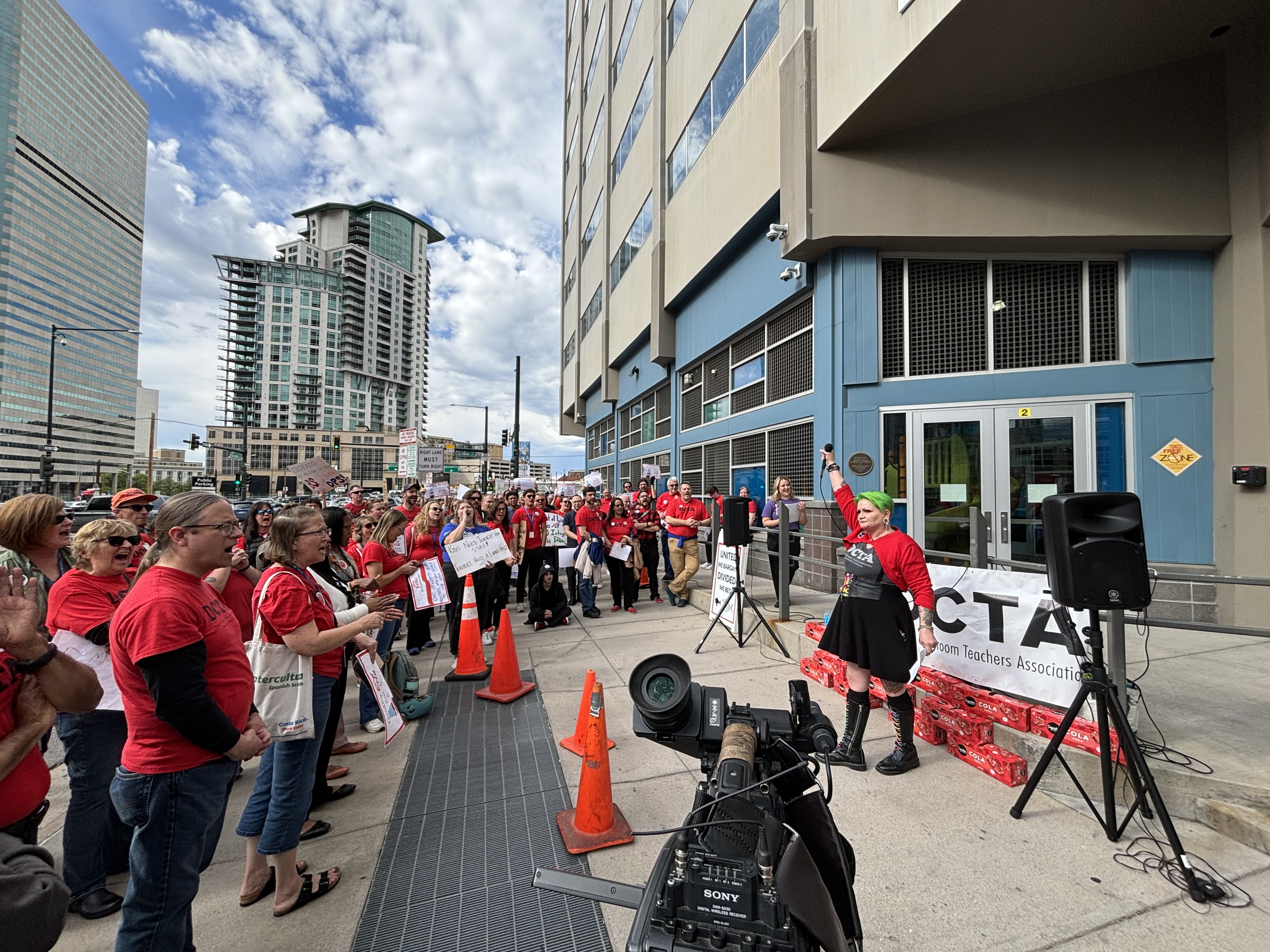 Denver teachers union says district is not abiding by contract for pay raises; district says union has a different interpretation of contract