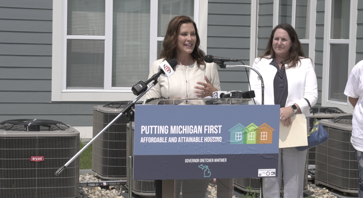 Governor Whitmer in Jackson at Andy's Place