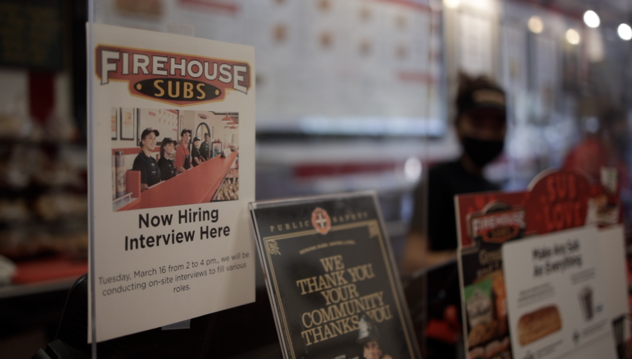Job fair at Firehouse Subs in Tampa.
