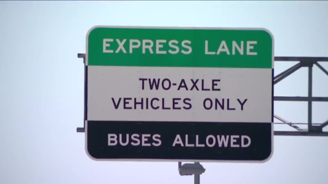 Express lane sign