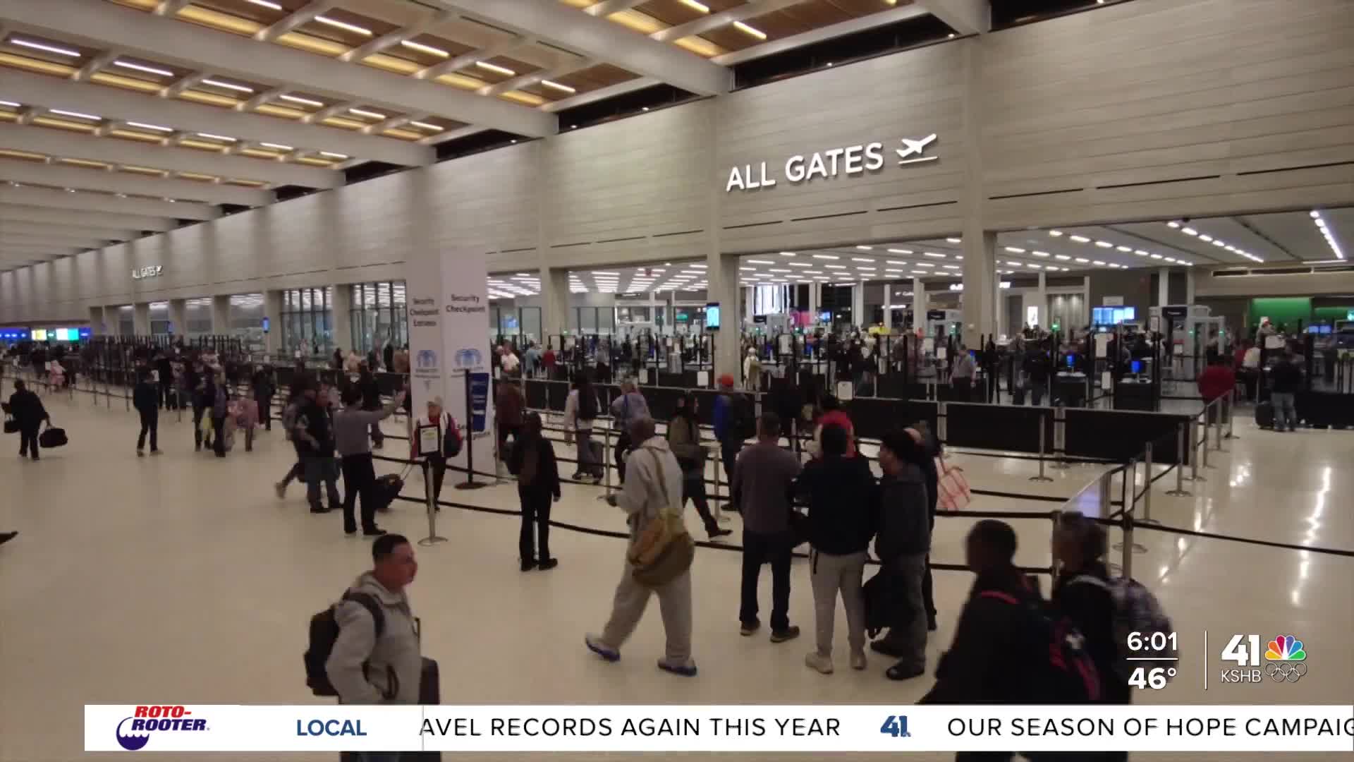 Passengers in the KCI terminal