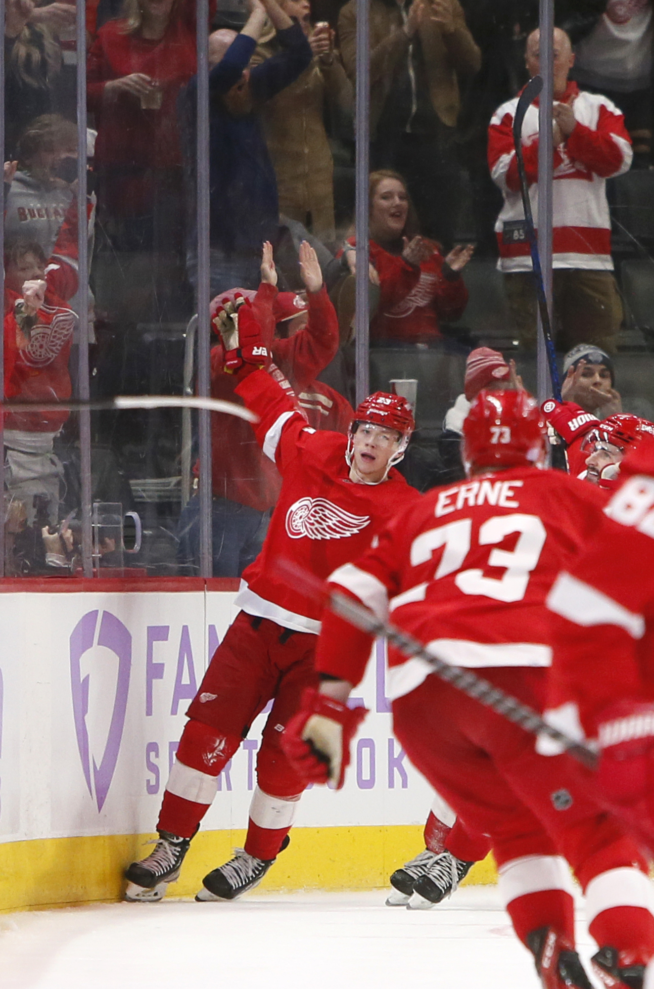 Lucas Raymond Red Wings Hockey