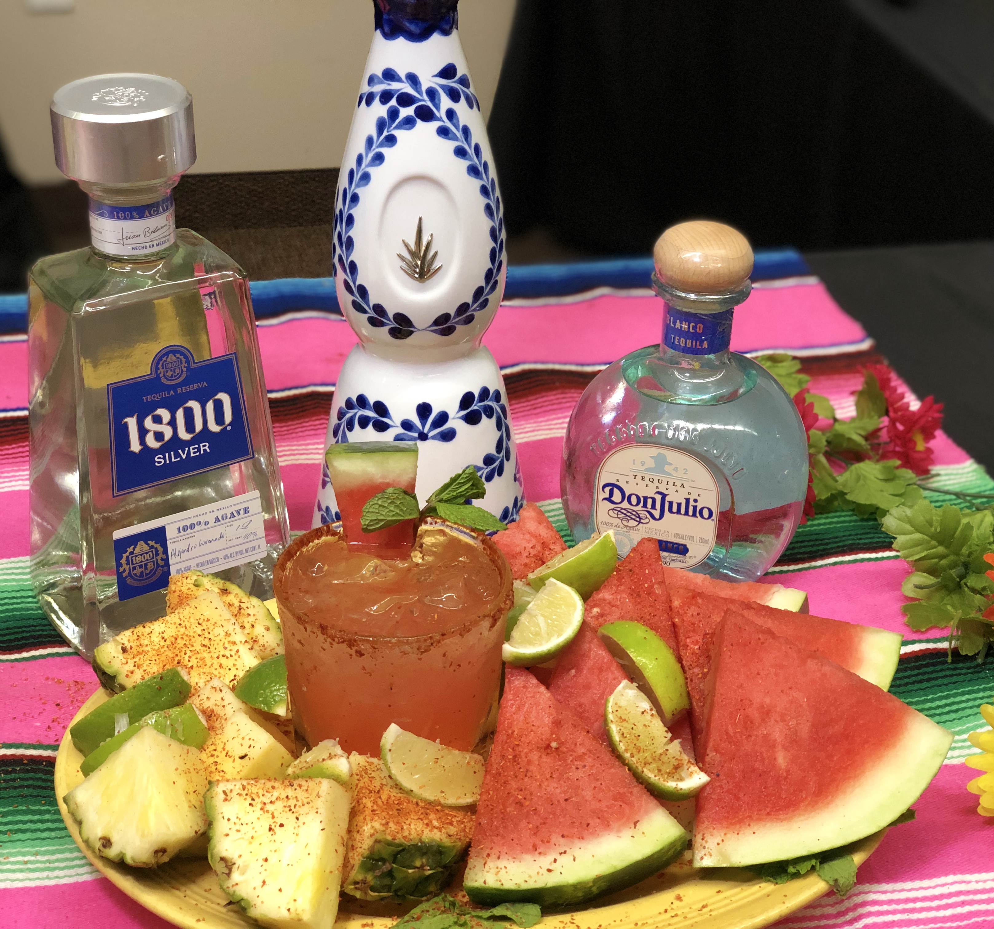 La Mina Cantina's Watermelon Mint Margarita 