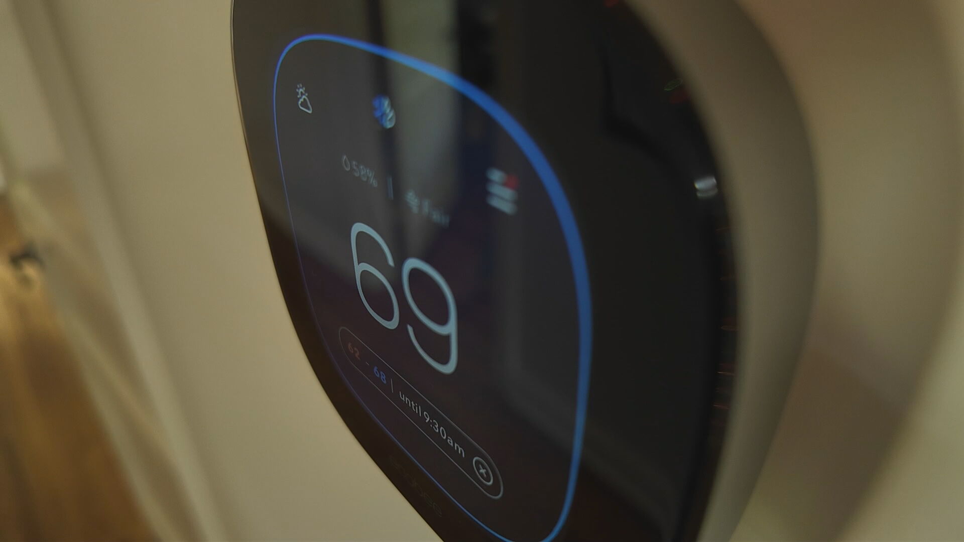 Smart Thermostat in Home
