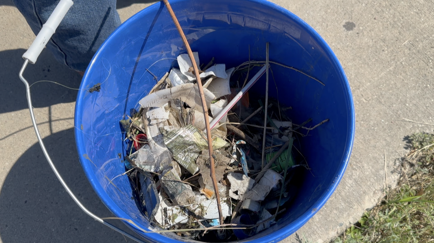 Trash at Runyon Lake