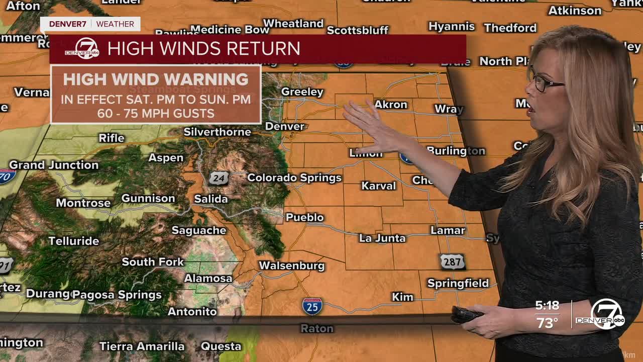 High Wind Warning for Sunday