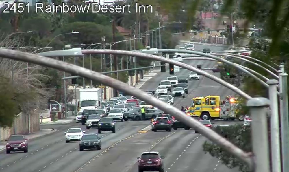 RTC: Crash blocks all lanes on eastbound Desert Inn Road at Torrey Pines Drive 