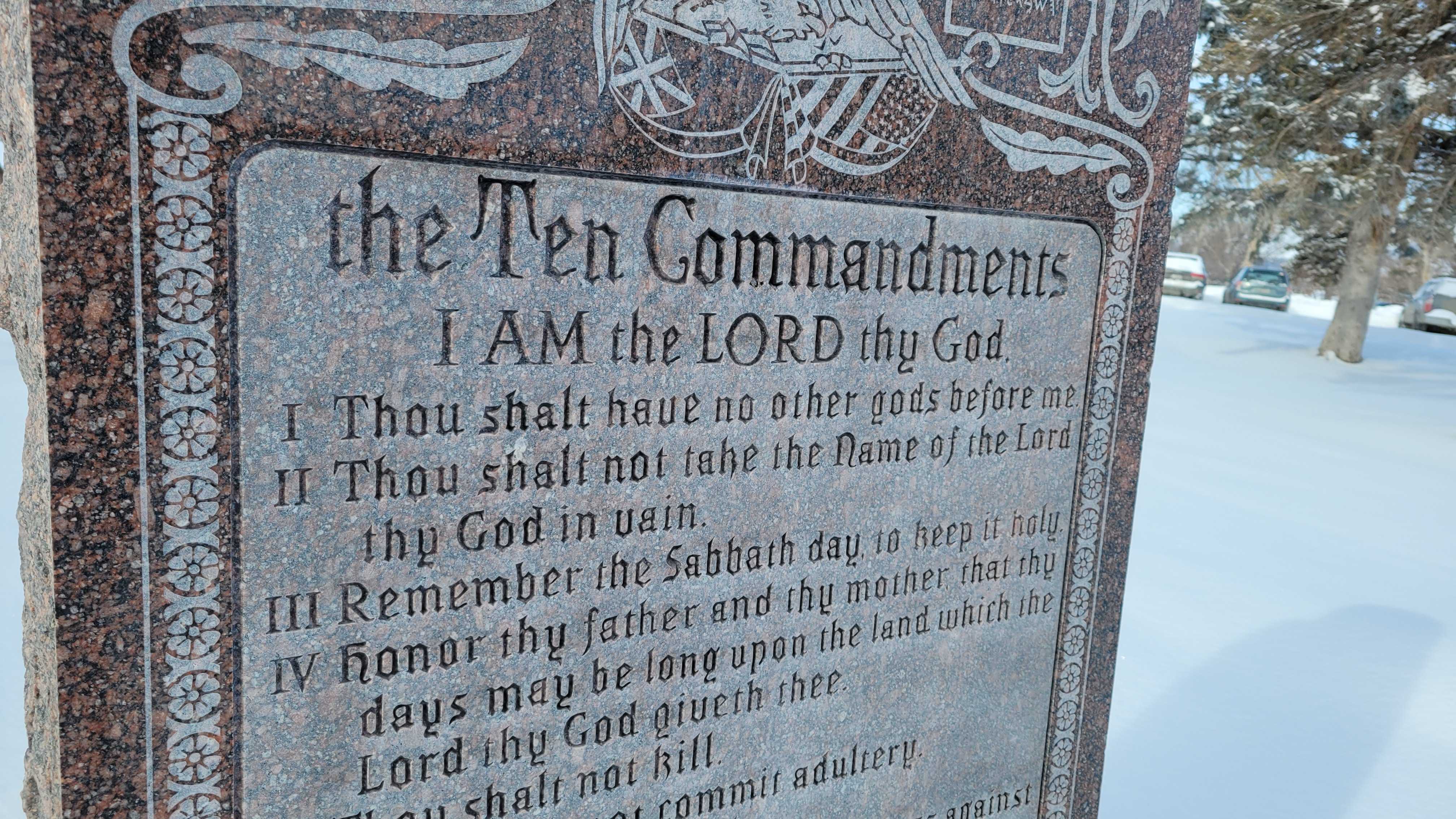 Ten Commandments at Montana Capitol