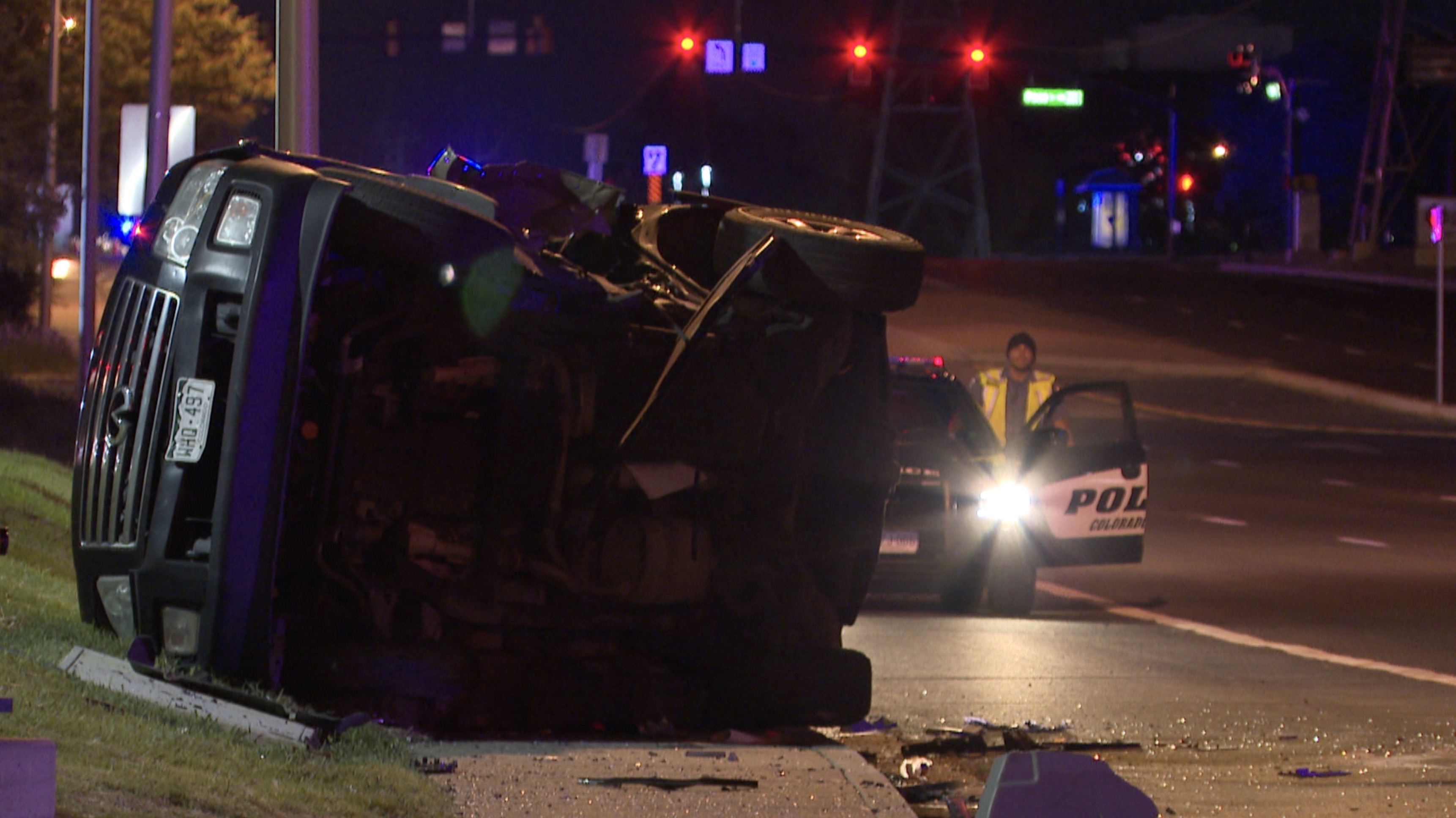 Multiple people hurt at dangerous crash scene overnight in Colorado Springs