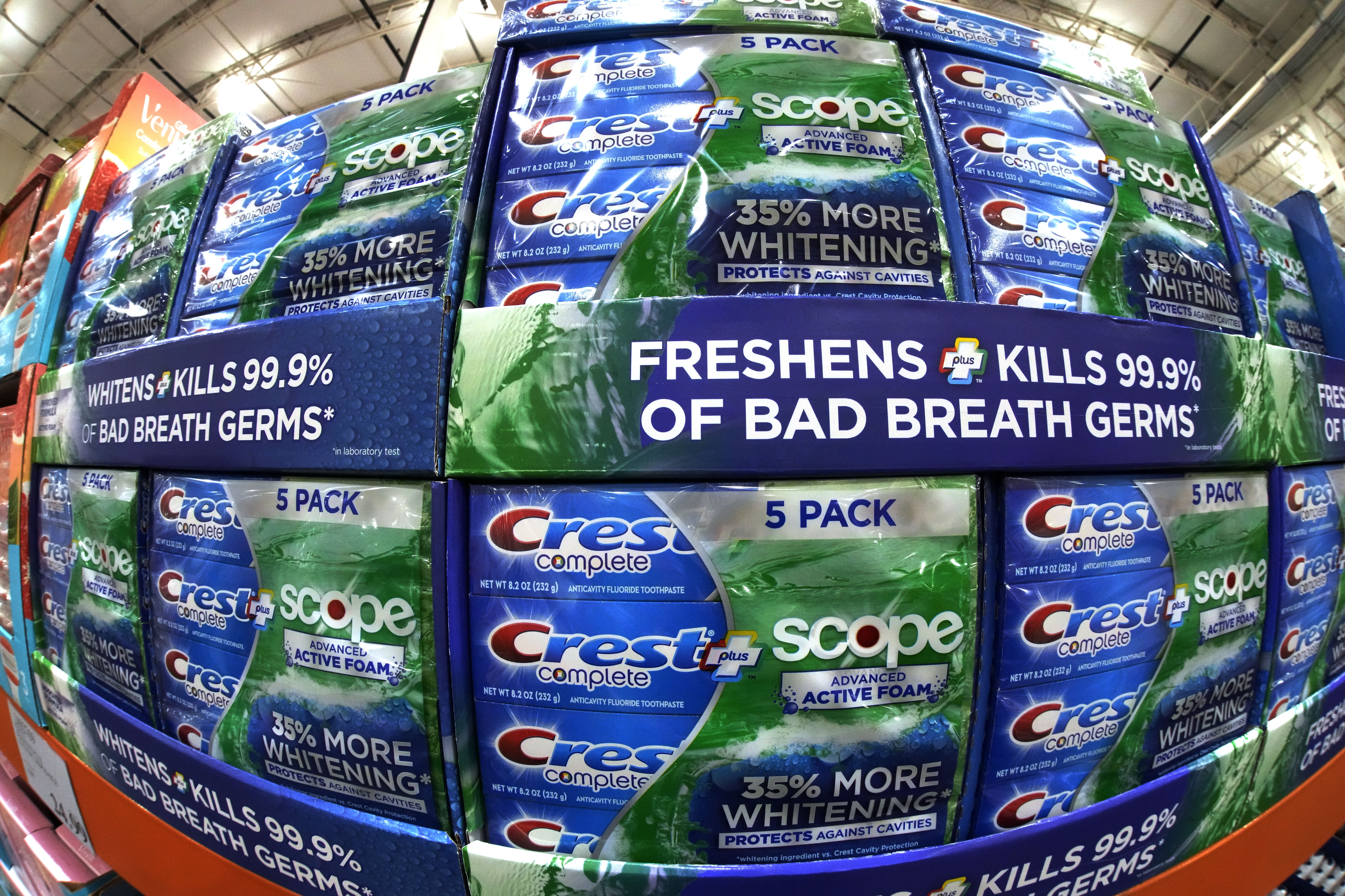 Procter and Gamble Crest toothpaste