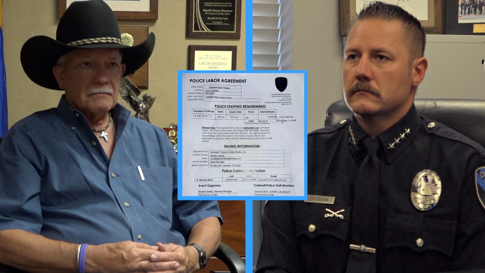 Canyon County Sheriff and Caldwell PD Chief 