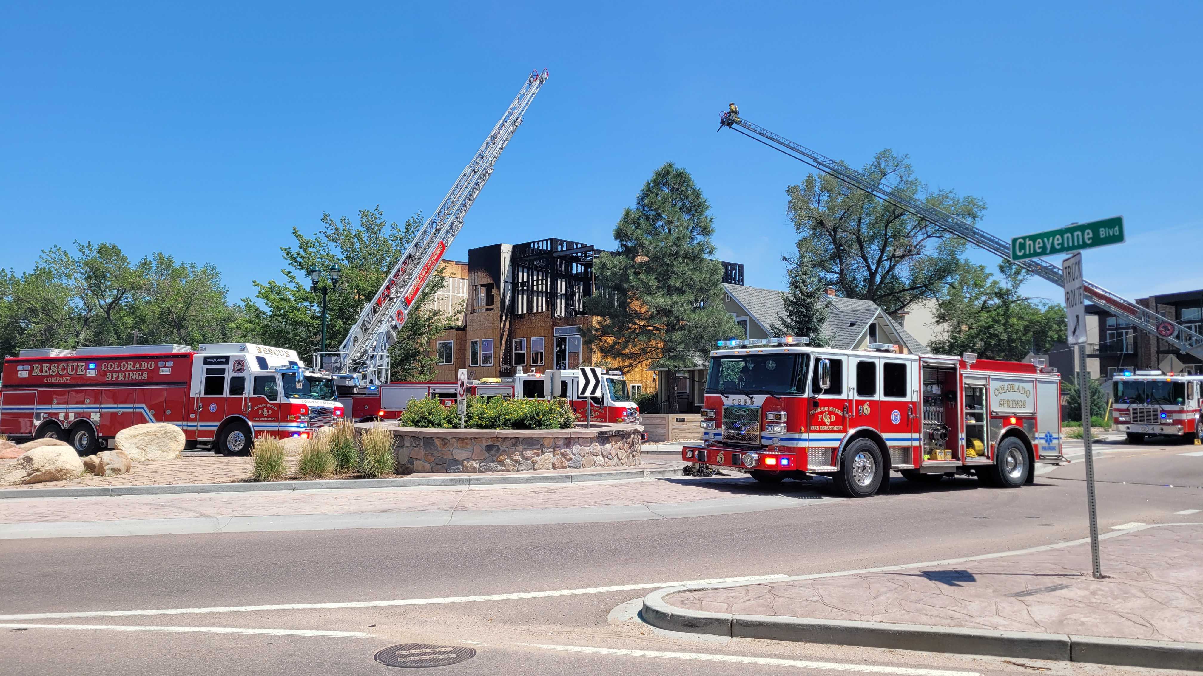 Working Fire at Cheyenne and Tejon