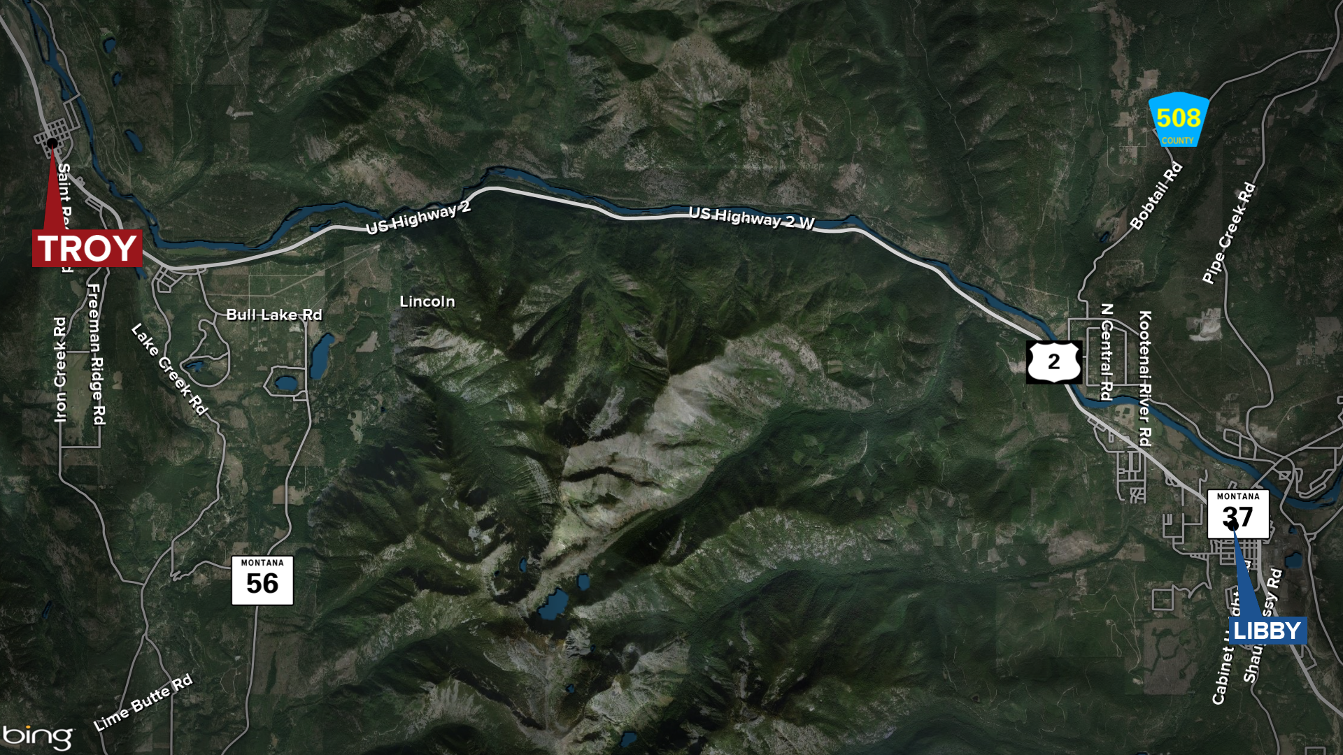 Troy Body Discovery Map