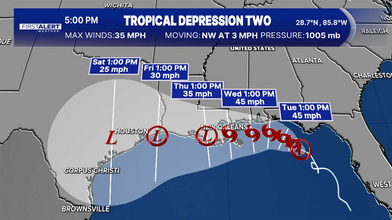 TD 2 July 20, 2026 at 5 p.m.