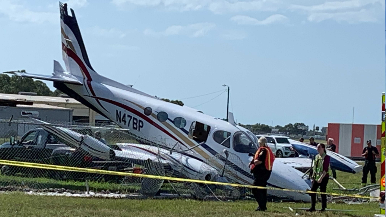 Pilot uninjured after small plane crash at St. Pete airport