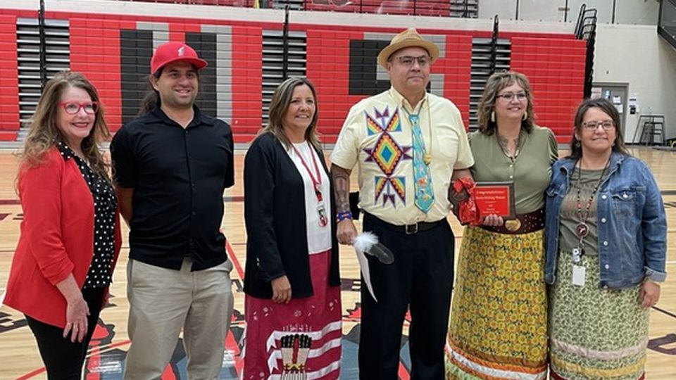 Kevin Kicking Woman, a teacher at Browning High School, has been chosen as Montana's Teacher Of The Year for 2024