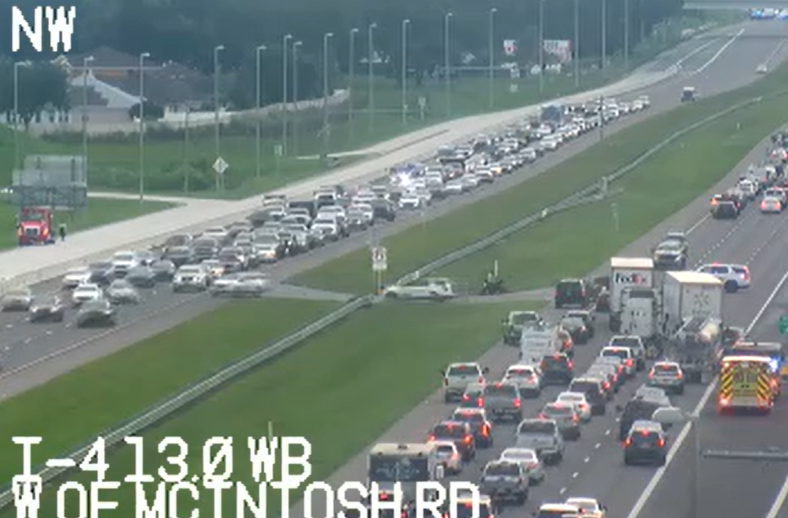 TRAFFIC ALERT: I-4 WB and Kingway Road closed in Hillsborough County due to law enforcement incident