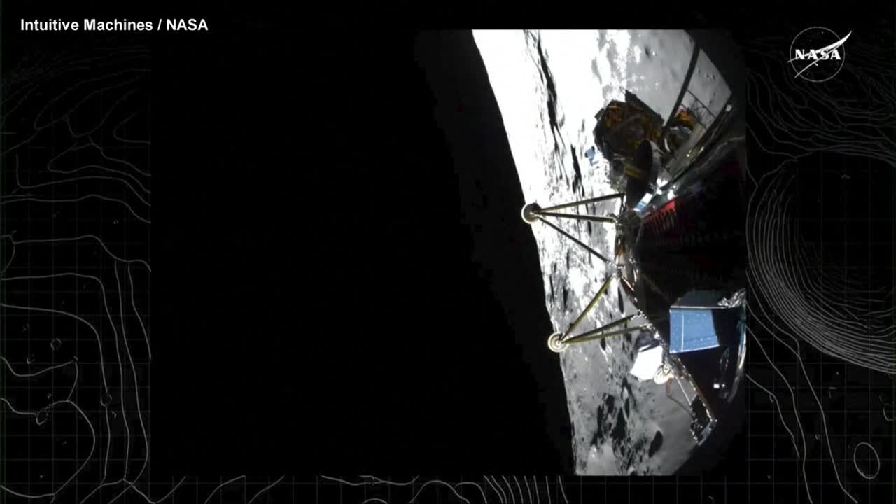 Moon-mapping camera developed in part at CU Boulder stuck inside toppled-over lander