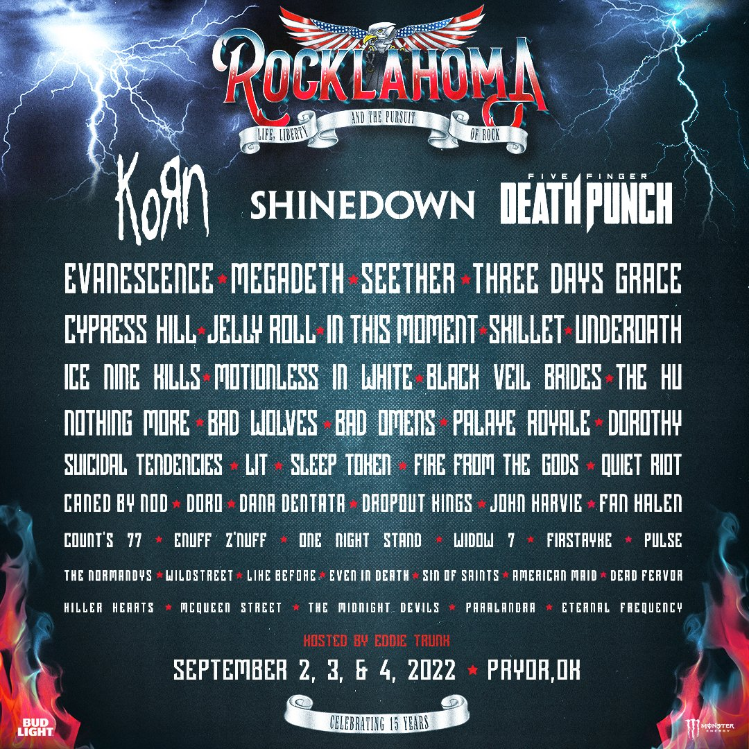 Rocklahoma 2022 poster