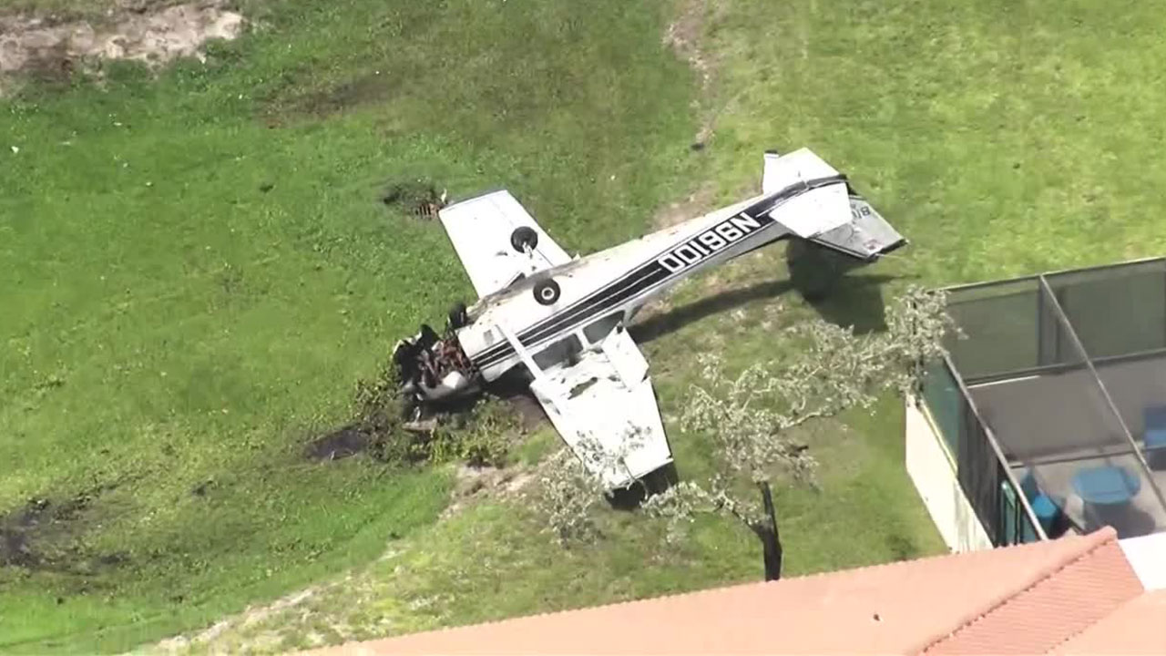 A small plane went down in Pembroke Pines near the North Perry Airport on May 29, 2026.