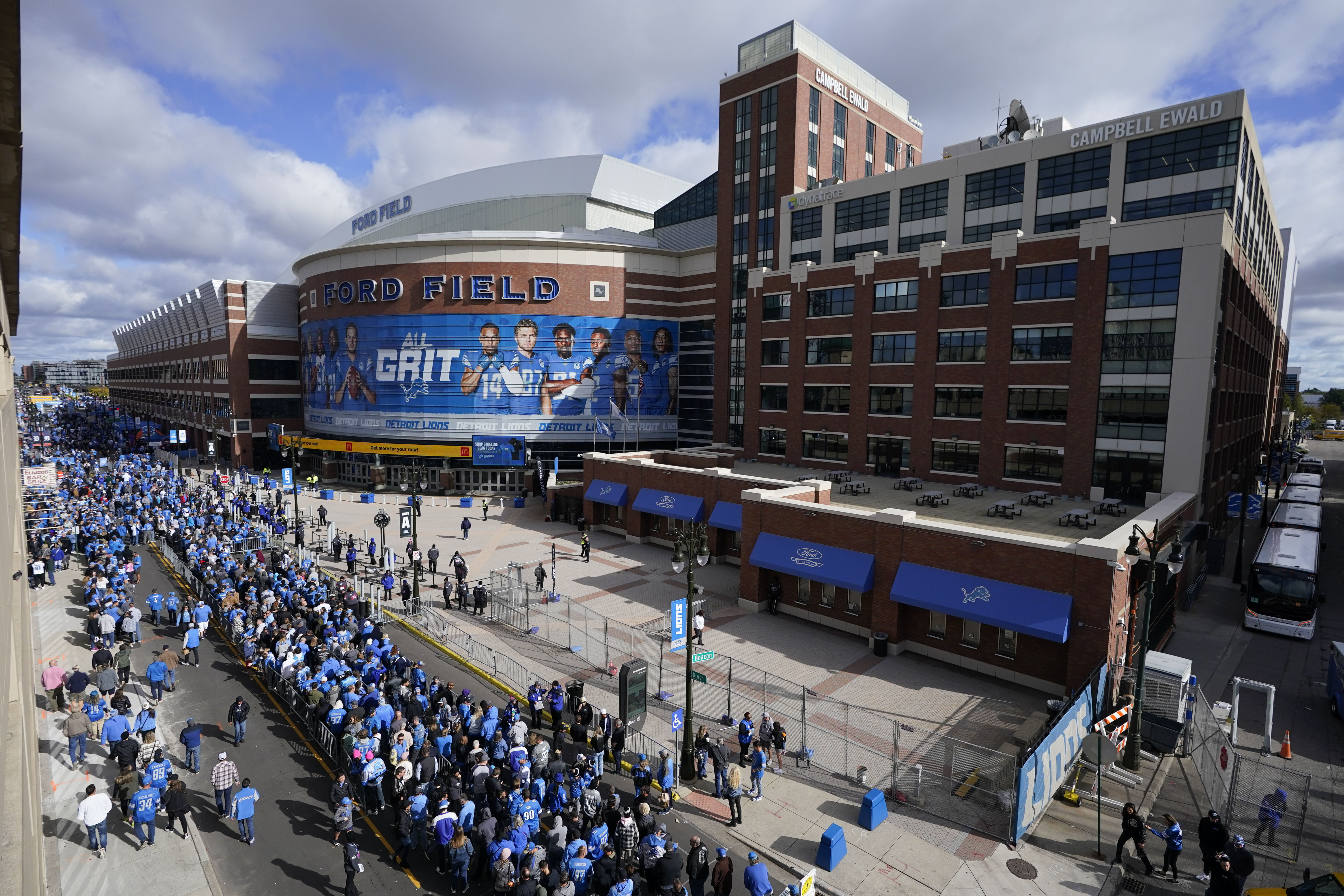 FILE Ford Field 2023 Season Panthers Lions Football