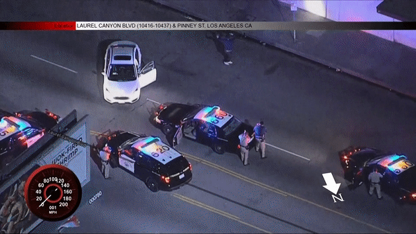 A driver in Southern California decided to show off his best dance moves after leading police on a highway chase March 19, 2019.