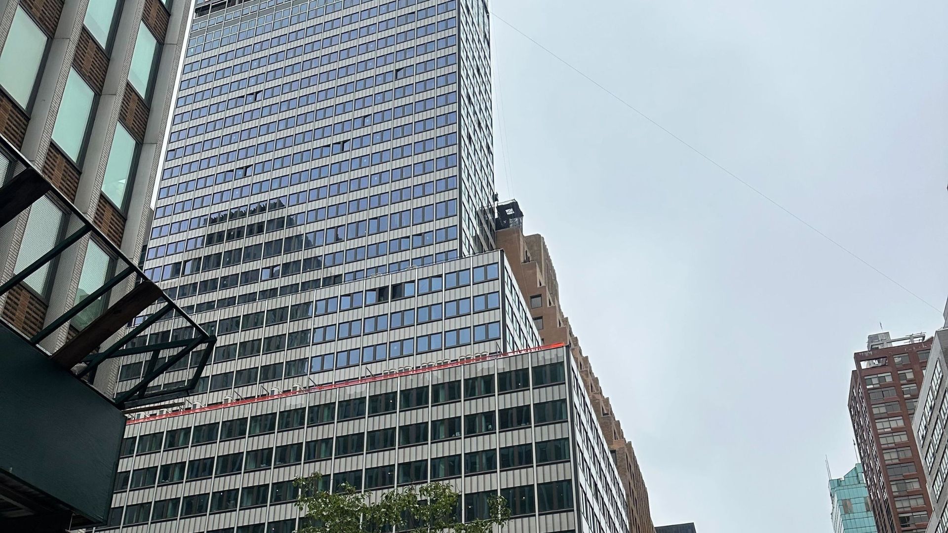 A building is evacuated due to structural concerns in New York on July 7.