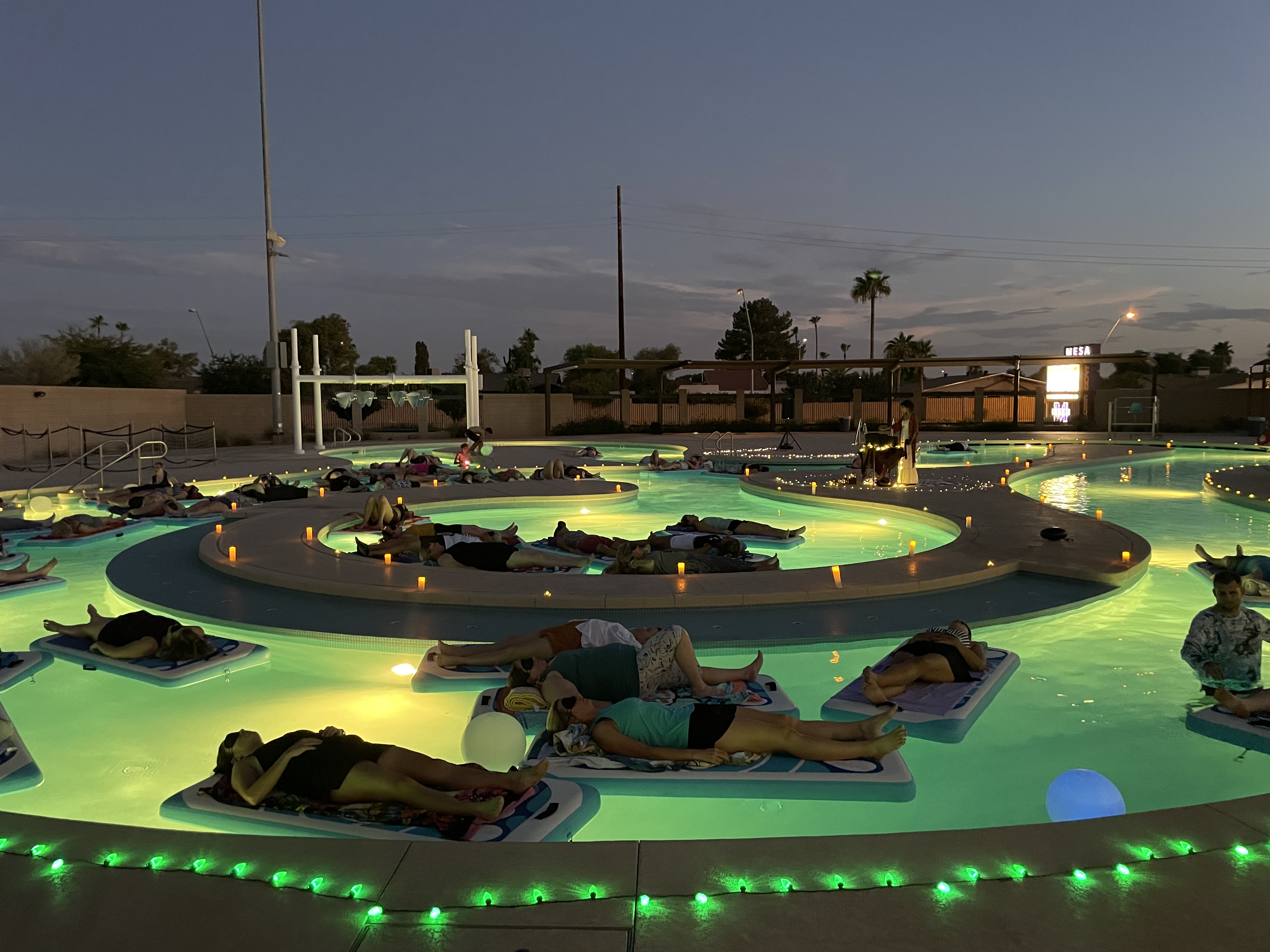 Floating Sound Baths in Mesa, Arizona. 