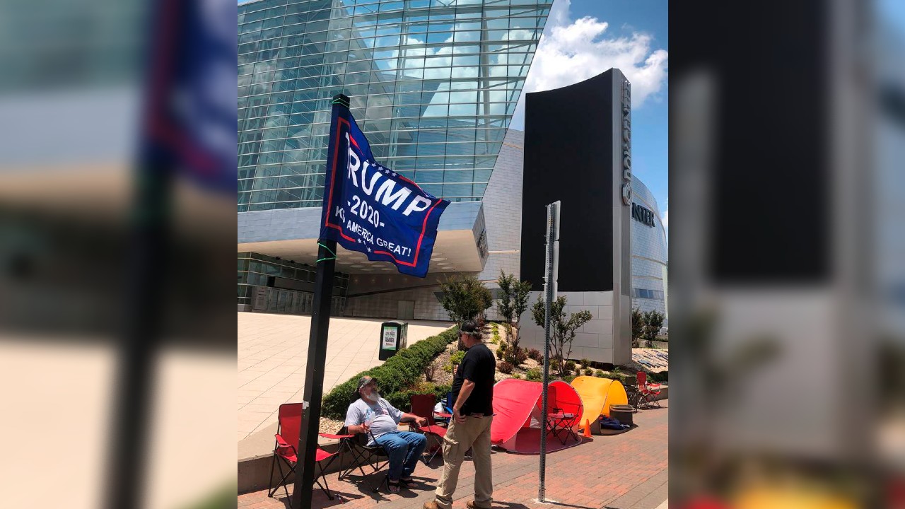 What will a Trump rally be like during a pandemic?