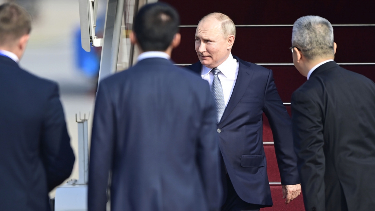 Russian President Vladimir Putin arrives in China.