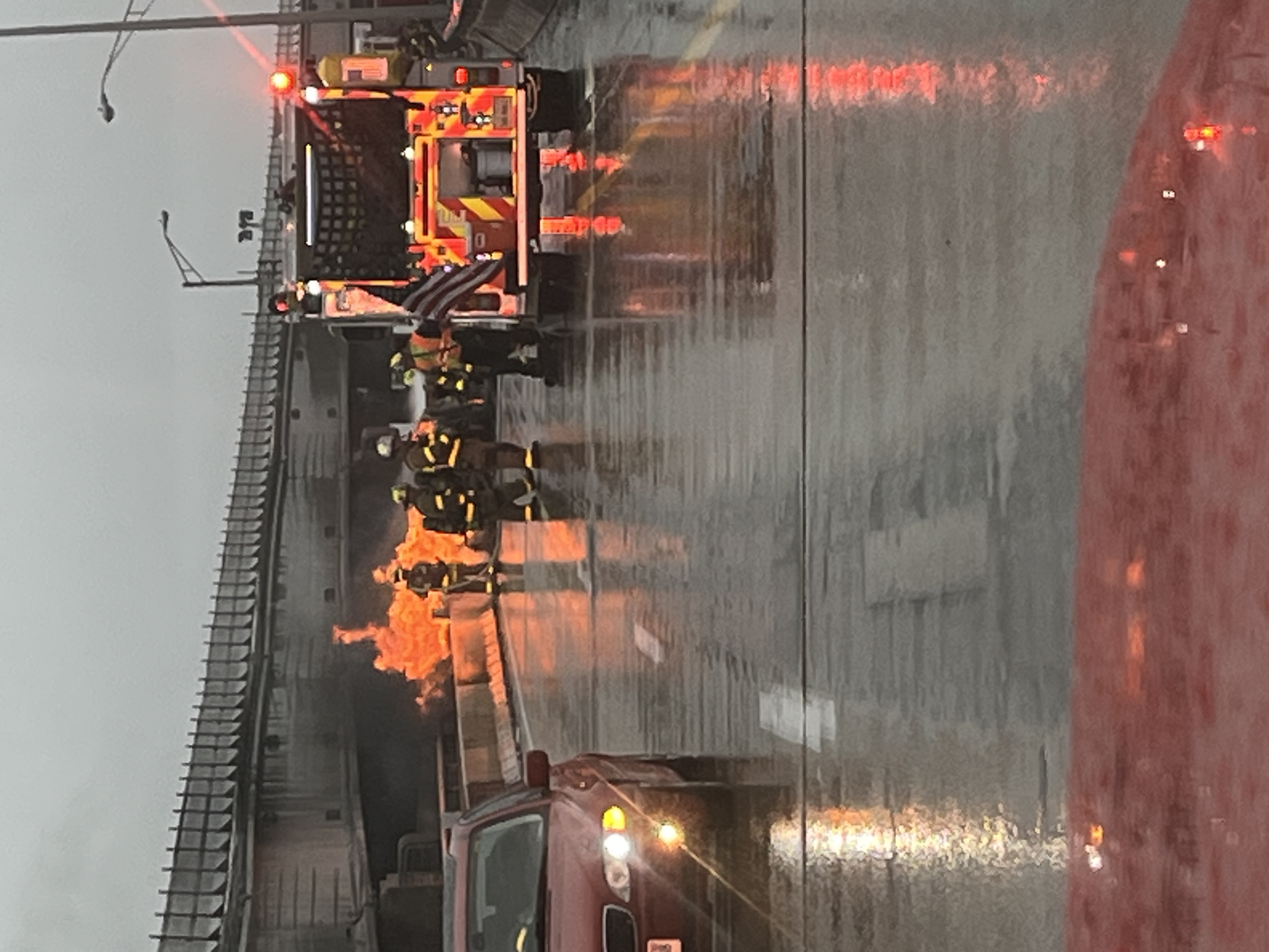 HRBT vehicle fire