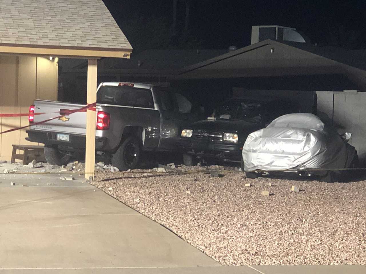 Truck into Glendale Home 
