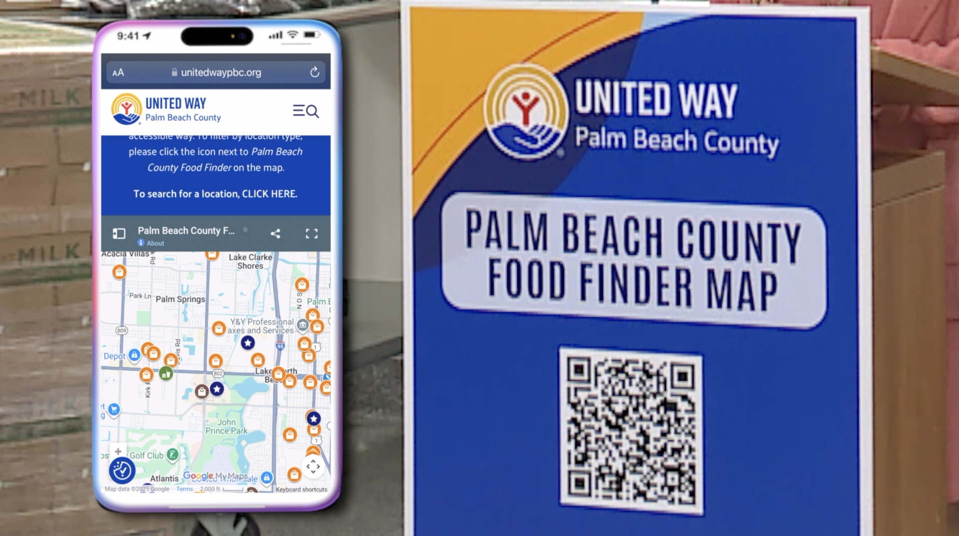 United Way Palm Beach County Food Finder Map thumbnail.png