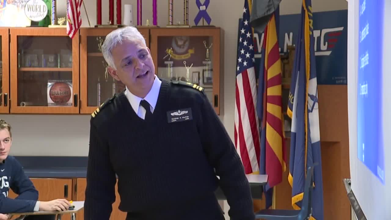 A military veteran is now the Junior ROTC instructor at Cienega High School. He is a finalist for the Arizona Athletics Teacher of the Year Award. 