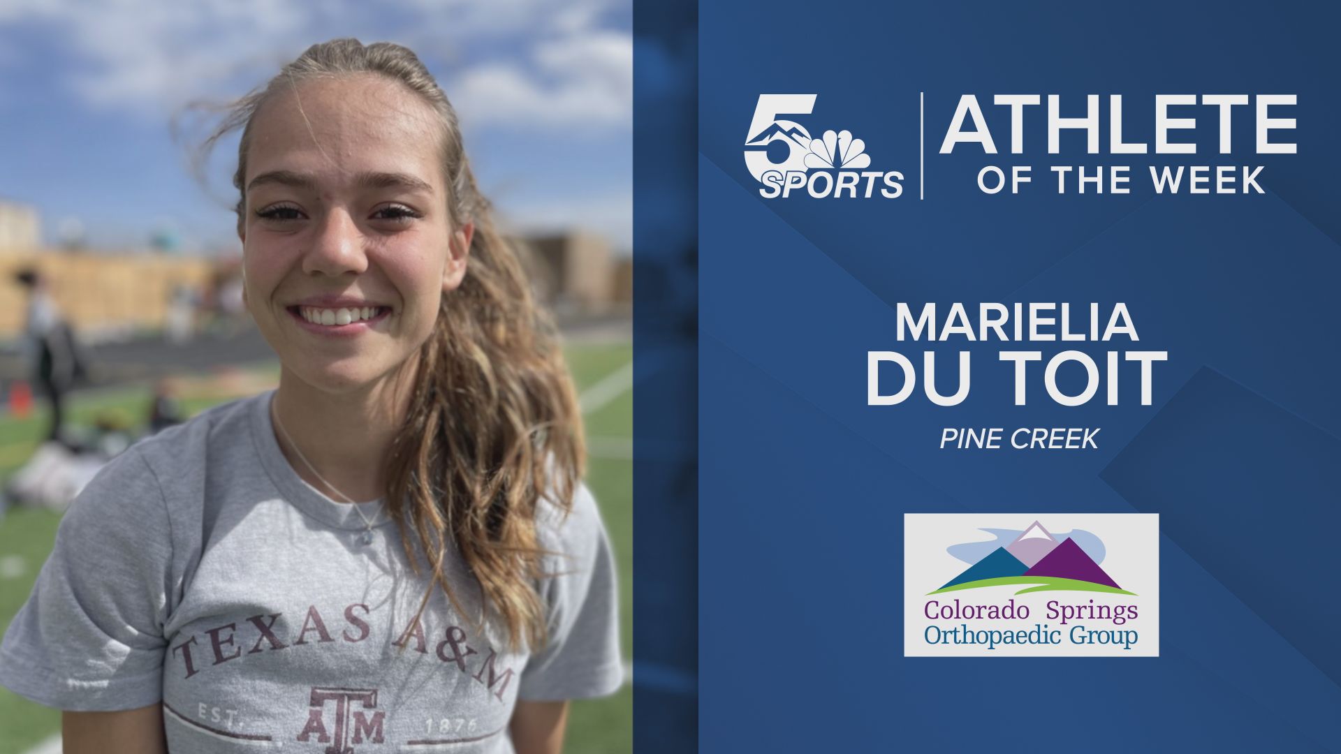 KOAA Athlete of the Week: Pine Creek's Marielia du Toit