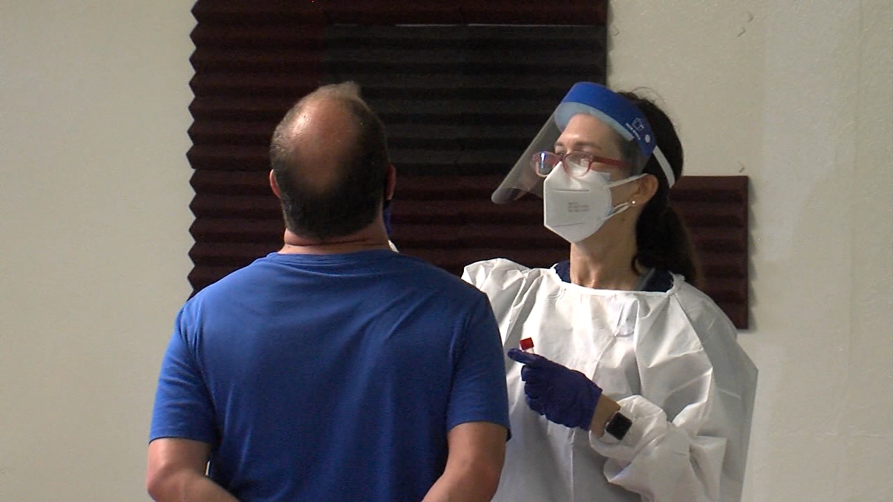 COVID-19 test site in Hillsborough County